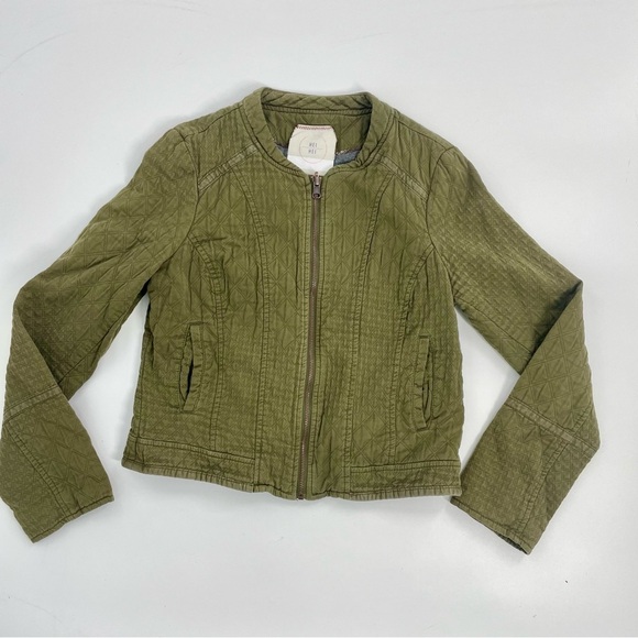 Anthropologie Quilted Riding Jacket M Hei Hei Olive Lined Equestrian Old Money - Picture 8 of 12
